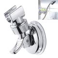 Adjustable Shower Head Holder Bathroom Chrome Wall Mount Strong Suction Handheld Shower Bracket. 