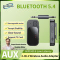 2 In 1 Multipoint Bluetooth 5.4 3.5mm AUX RCA TF Play HIFI Dual Stream Wireless Adapter With Mic. 