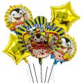 5pc El Show De Bely Y Beto Blue Vinyl Polyester Foil Balloons Baby Shower Children Birthday Party Decorations Helium Globos Toy. 