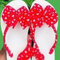 Girls' Bow Slippers with Free Hair Band – Soft, Cozy, Stylish Slippers for Girls. 