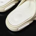 EVA Slippers Open Toe Sandals Home Bathing Women Men Bathroom Thick Platform Beige 39 to 40. 