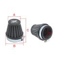 Black 35mm-Universal Mushroom Head Motorcycle Carburetor Air Filter Cleaner Intake Pipe Modified Scooter. 