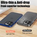 【ThinkWay】Shockproof Armor Case For iPhone 13 12 11 Pro Max XR X XS 7 8 Plus SE Mini Luxury Matte Clear Soft Silicone Hard Back Cover Capa. 