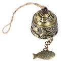 Blessing Bell Fish Feng Shui Bell Blessing Good Luck Fortune Hanging Wind Chime SUNM. 