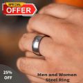Stainless Steel Ring for Men Simple Love Openwork Rings Vintage Finger Rings Circle Silver Colour Ring. 