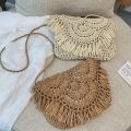2023 Summer Straw Bags For Women Handmade Tassel Beach Bags Raffia Rattan Woven Handbags Female Vacation Crossbody Bags Clutch. 