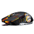 Firewings V6 Gaming Mouse Mause DPI Adjustable Computer Optical LED Game Mice Wired USB Games Cable Silent Programmable Mouse. 