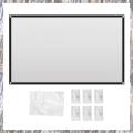 Portable Projector Screen for Home Theater Outdoor HD White Foldable Anti- (72Inch). 