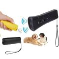 LED Flashlight Ultrasonic Dog Repeller Portable Dog Trainer, Colour: Single-headed Yellow. 