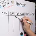 A5 Size Small Whiteboard Mini Message White Board Magnet Fridge Stickers Menu Dry Erase Calendar Memo Memorandum. 