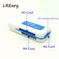 Mini All in One Memory Card Reader for Micro SD TF MS Micro M2 USB 2.0 Smart Card Reader 4 in 1 Multi Portable Cardreader. 