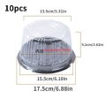 10pcs 8/6 Inch Transparent Cake Box Plastic Cake Boxes And Packaging Transparent Clear Cupcake Muffin Dome Holder Cases Wedding. 