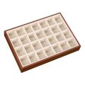 Portable Small Size Wood Grain Jewelry Tray Walnut Wood Large Capacity Jewelry Storage Drawer Stackable Simple Design Wooden Jewelry Box Jewelry Packaging. 