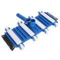 Swimming Pool Cleaner Head PVC Effective Cleaning Pool Vacuum Cleaner Head Bottom Brush Bottom Wheels 14 Inch for Maintenance. 