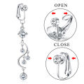 1Pc Fake Belly Button Ring Fake Clip On Belly Piercing Non Piercing Navel Ring Mystic. 