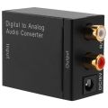 Digital Optical Coaxial Signal to Analog Audio Converter Adapter. 