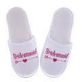 【WEJA】Toplans 1Pair Bride Wedding Decoration Bridesmaid Party Slippers Ladies Party Supplies. 