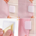 bellylady 2 PCS Adhesive Fixation Shower Curtain Clamps U Shape Fixed Clip Household Bathroom. 