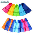 Swim Training Fins Silicone Professional Scuba Diving Fins Short Men women Snorkel Swimming Fins Kids Flippers Equipment Set. 