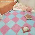 10/20Pcs Soft Plush Baby Play Interlocking Exercise Tiles Floor Rug EVA Foam Puzzle Mat Long Hair Carpet Pad 30*30 CM. 