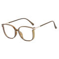 Large Frame Reading Glasses Vision Flat Lens Anti Blue Blue Blockers Artistic Design Flash  Glasses for Office Work Reading Fashion Accessory Eye Protection Far sighted Users. 