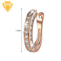 1 Pair Earrings Charm Attractive Ring Shape Dainty Huggie Earrings for Women. 
