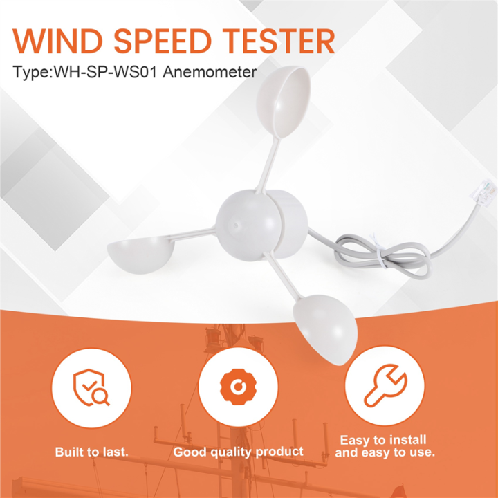 Weather Instrument Wind Speed JDXHLAU Anemometer Wind Speed Measuring Instrument Wind Speed Sensor ...