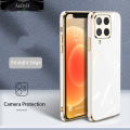 AnDyH Phone Case for Samsung Galaxy A12/A22 4G(LTE)/A12/A42 5G/M22 /M62/F62 New Luxury Soft Cubic Straight Edge Casing Fashion Upgraded Camera Protection Electraplating Anti-fingerprint Shockproof Protective Back Cover. 