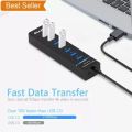 USB HUB 3.0 High Speed 4 Ports Splitter For Desktop PC Laptop. 