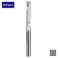 Drillpro 10Pcs 1/8" Carbide Flat Nose End Tools DIY Mill CNC Router Bits 1-Flute Spiral 17mm. 