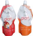 400 ML+ 400 ML  SALON PACK gl00  Professional Use Schwarzkopf Strait Glatt  Hair Straightener Cream. 
