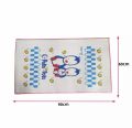 Born Baby Air Filled Rubber cot Sheet XL Printed 60cm-90cm. 