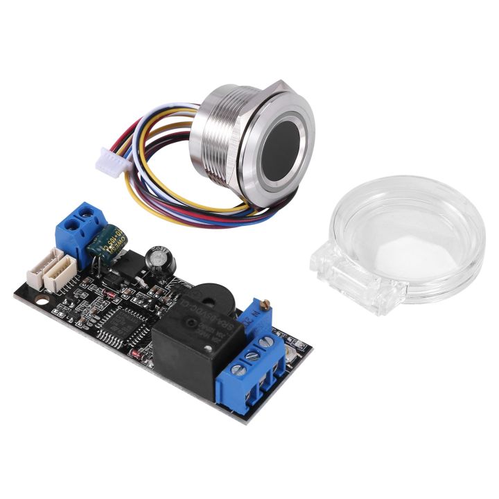 K202 DC12V Low Power Fingerprint Control Board + R503 Fingerprint Module Round Fingerprint Recognition Module