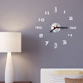 DIY Wall Clock, 3D Frameless Modern Large Wall Clock Stickers with Mute Movement for Home Office Decoration. 