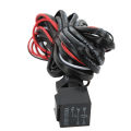Relay Wiring Harness Black Red Long Fade On Off Halo Relay Wire Kit Remote Control Reliable for Fog HID Lights. 