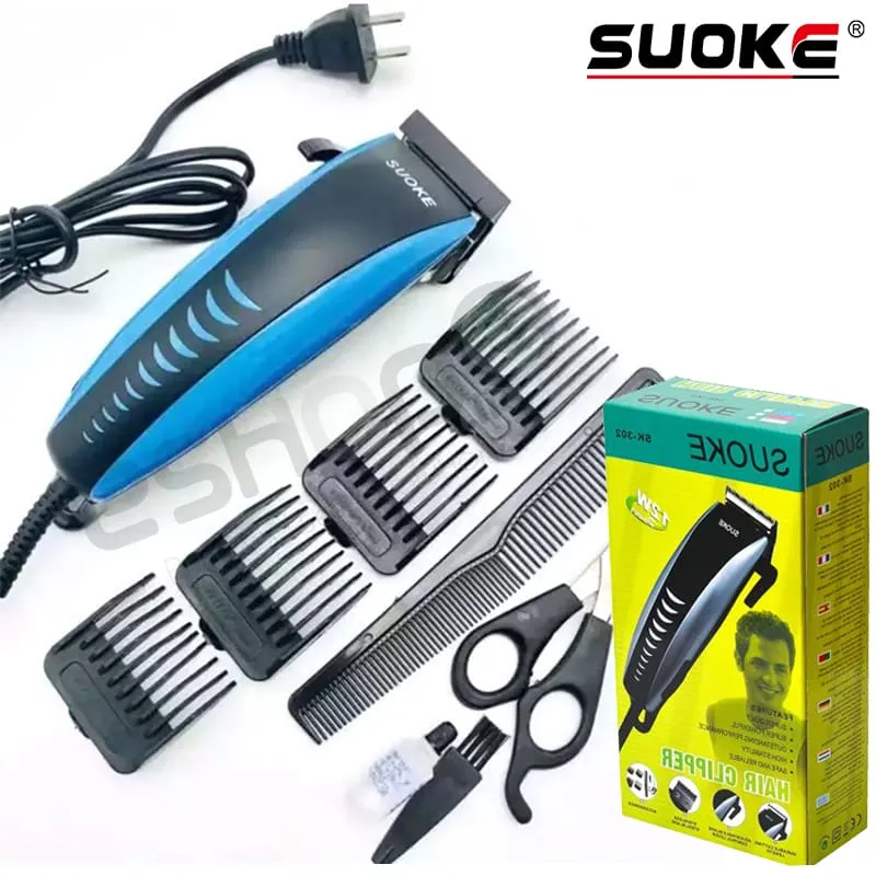 値下げ　Zipper Professional Trimmer 302 Kit SUOKE SK-302 TRIMMER Electric Professional Beard and Hair Clipper