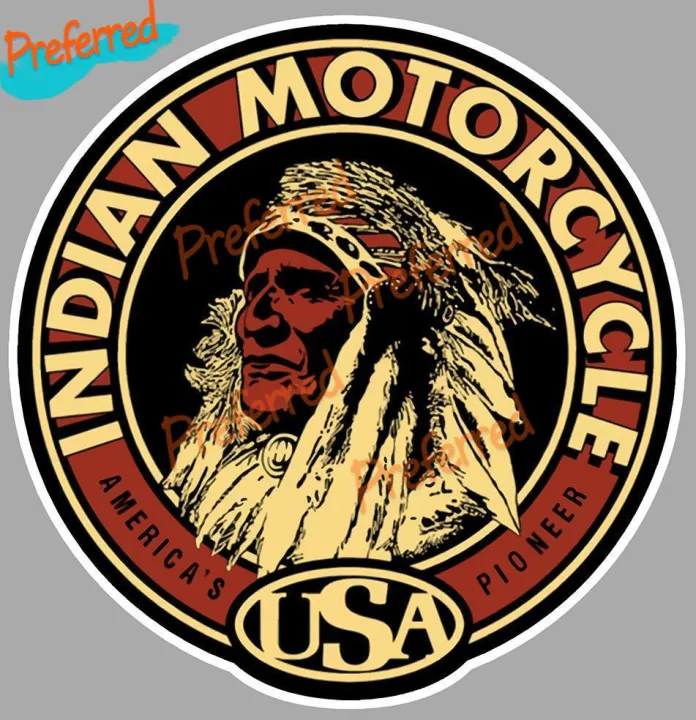 Indian Motorcycle Pinup Sticker Vinyl Laminated Decal For Your All Cars ...