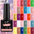 Monja 8Ml Plastic Bottle Pure Color Uv Led Nail Gel Polish Varnish Soak-Off Nail Art Gel Diy Painting Manicure Tool. 