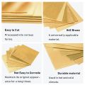 New Copper Brass Plate Sheet 0.5mm 0.8mm 1mm Multiple Sizes Brass Plate Cutting CNC Frame. 