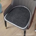 Horse Red Chair Net Negotiation Cushion Nail Makeup Semicircle Hoof ins Chessboard Business Plaid Hair Chair Sand Pad [. 