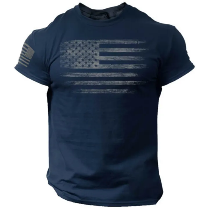 Yfashion%20Men%20Cotton%20T%20Shirt%20American%20Flag%20Printing%20Sports%20Tops%20Fashion%20Casual%20Round%20Neck%20Short%20Sleeve%20Shirt%20color%20-%20Image%203