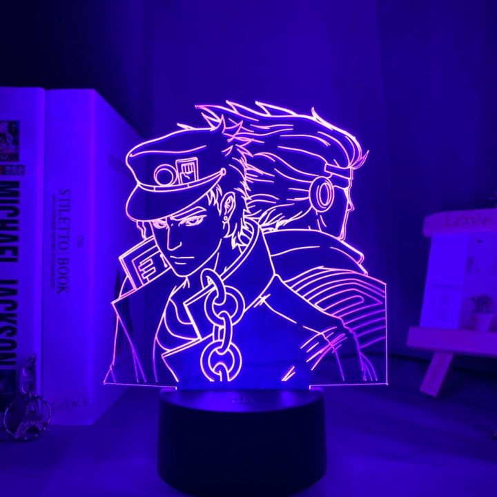 Acrylic%203d%20Lamp%20Anime%20JoJo%20Bizarre%20Adventure%20for%20Bedroom%20Decor%20Light%20birthday%20gift%20manga%20jojo%20Led%20Night%20Light%20Jotaro%20Kujo%20-%20Image%205