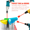 Resin Mixer Paddles, Epoxy Mixer Attachment for Drill, Reusable(2Pcs). 