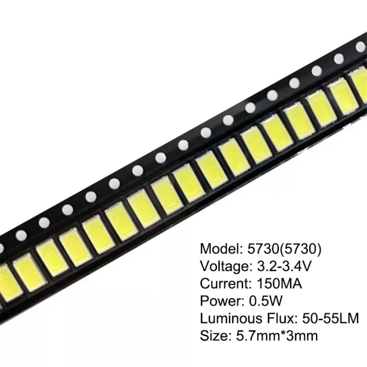 10pcs%205730%20SMD%20LED%20CW-WW%205630%20white%20Warm%20white%205.7*3.0mm%2040-60lm%20150ma%205730%20diode%200.5W%20-%20Image%203