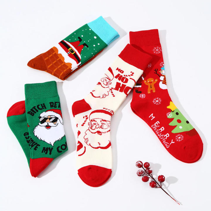 Adult%20Christmas%20Socks%20Cartoon%20Holiday%20Socks%20Christmas%20Socks%20Santa%20Claus%20Socks%20Novelty%20Holiday%20Socks%20-%20Image%205