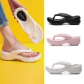 【ZOSR】Drop Shipping Wedge Summer Flip Flops For Women 2023 Chunky Platfrom Clip Toe Sandals Shoes Woman Beach Casual Outdoor Slippers. 