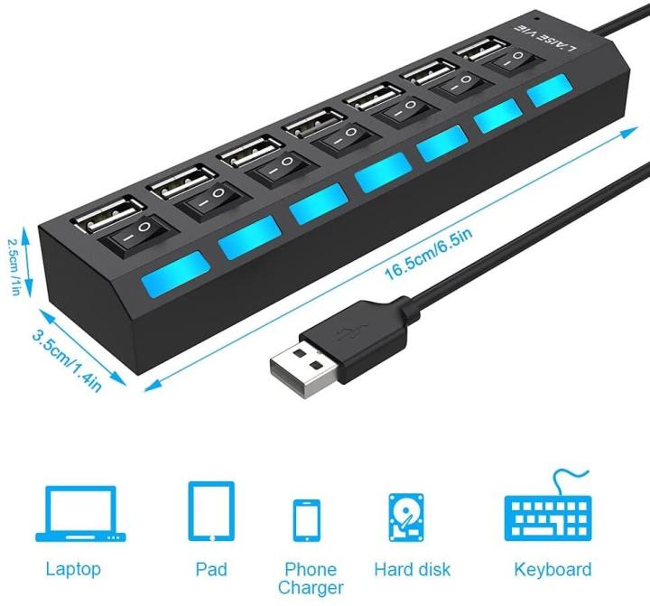 USB%202.0/3.0%20Port%20Hub%20Extension%20Cable%20High%20Speed%20USB%20Adapter%20Plug%20Socket%20Hub%20Splitter%20with%20Individual%20Switch%20ON/OFF%20Data%20Transfer%20for%20Laptop%20Notebook%20Computer/1%20M%20Data%20Line%20-%20Image%207