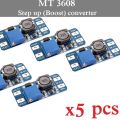 Step up converter Boost converter 2A Adjustable Voltage MT3608 MT 3608 5pcs. 