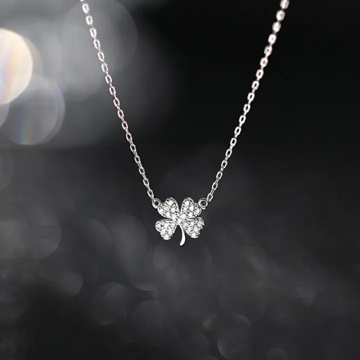 925%20Silver%20four-leaf%20clover%20necklace%20lucky%20leaf%20pendant%20necklace%20for%20women%20girls%20jewelry%20gift%20-%20Image%202