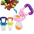 Baby Fruit Feeder Pacifier | Nibbler for Baby | Silicone Fruit and Juice Feeder | Teether for Baby | Kids Nipple Pacifier for Fruits (Pack of 1)(Multicolor). 